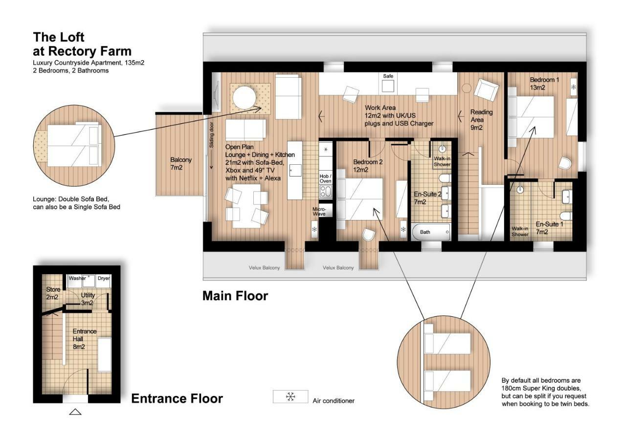 הוילה Clipston  The Loft : Luxury Countryside Retreat For Family & Friends מראה חיצוני תמונה